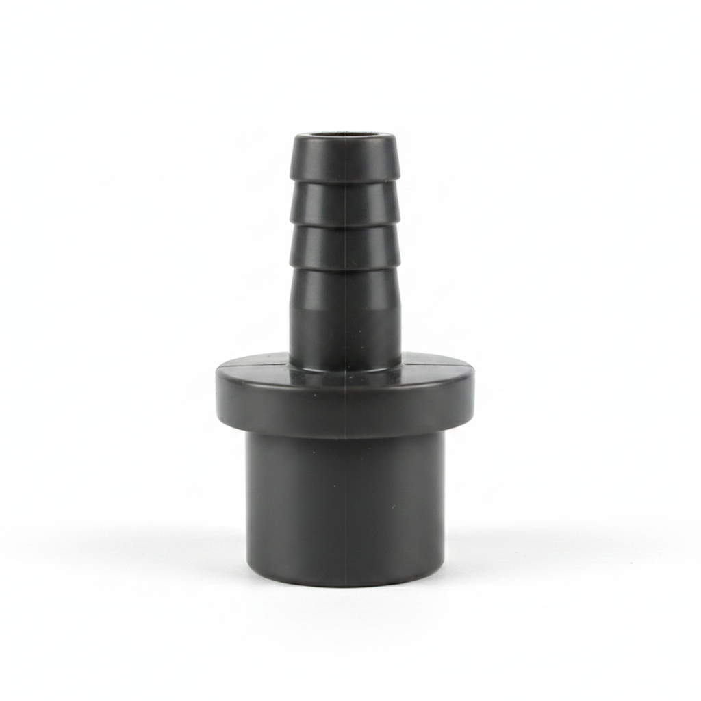 PVC Schlauchtülle 20mm auf 10mm Schlauch weißer Hintergrund